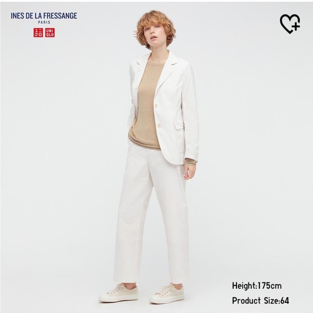 Uniqlo INES DE LA FRESSANGE Cotton Nylon Blend Easy Trousers Size S